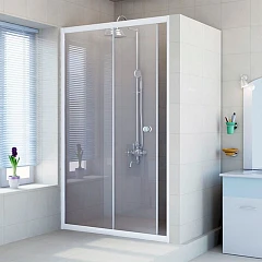 Душевая дверь в нишу Radomir Вита 120*200 L/R прозрачное стекло, профиль белый глянец без поддона Душевая дверь в нишу Radomir Вита 120*200 L/R прозрачное стекло, профиль белый глянец без поддона