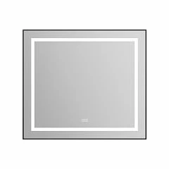 Зеркало BelBagno SPC-KRAFT-885-785-TCH-WARM-NERO 88,5*78,5 черное с Led-подсветкой сенсорный выключатель подогрев