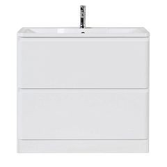 Тумба с раковиной BelBagno Albano 80 Bianco Lucido напольная