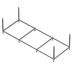 Монтажный комплект для ванны Roca Line 170*70 (каркас, слив-перелив, крепления) (приобретается в комплекте с ванной)