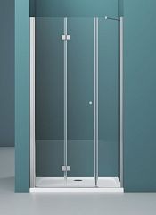 Душевая дверь в нишу BelBagno ALBANO-BS-13 100*210 L/R с поддоном 100*90*15