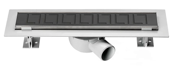 Душевой лоток Vincea Say Optima 600 с решеткой Blok черный матовый