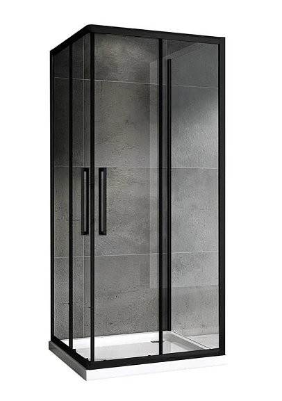 Душевой уголок ABBER Schwarzer Diamant AG02090BH-S90B 90*90*209 с поддоном