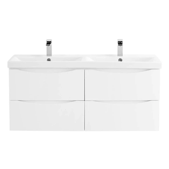 Тумба под раковину BelBagno Marino-Cer 120 Bianco Lucido (под двойную раковину)