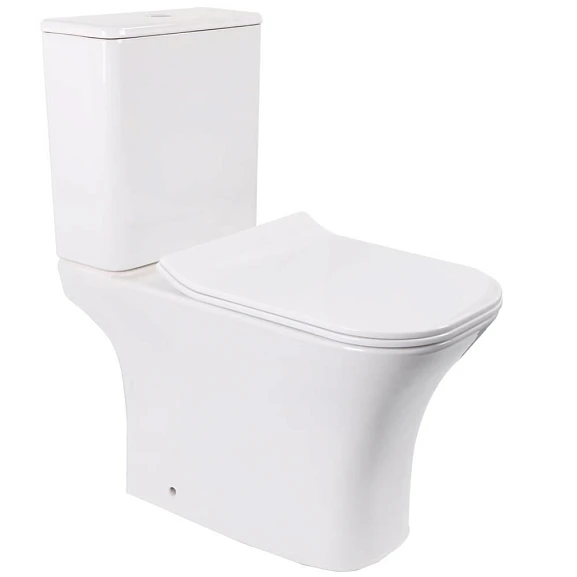 Унитаз-компакт Ceruttispa Vettore MW 34*65 безободковый с крышкой-сиденьем микролифт Slim