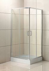 Душевой уголок BelBagno UNO-195-A-2-90-C-Cr 90*90*198 (с поддоном TRAY-AS-A 90*90*3 черный матовый)