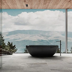 Прозрачная ванна Vincea VBT-6T01B 170*75 черная