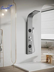 Душевая панель Ceruttispa Twin BS CT9986 хром с изливом Душевая панель Ceruttispa Twin BS CT9986 хром с изливом