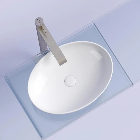 Накладная раковина Ceramicanova Element 50,2*36,3 белый глянец