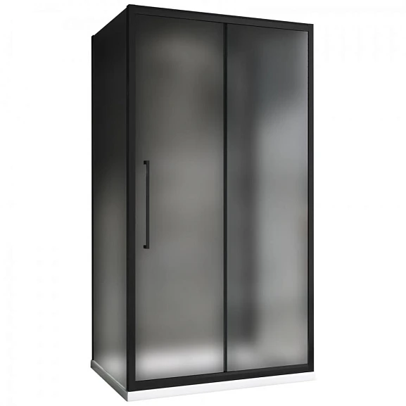 Душевой уголок ABBER Schwarzer Diamant П-образный AG30150BMH-S100BM-S100BM 150*100*195 L/R без поддона