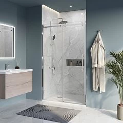 Душевая дверь в нишу BelBagno Marino 120*195 L/R профиль хром без поддона