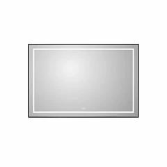 Зеркало BelBagno Kraft SPC-KRAFT-1200-800-LED-TCH-WARM-NERO 120*80 черное с Led-подсветкой и функцией антизапотевания