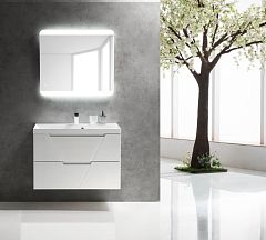 Комплект мебели BelBagno Vittoria 90 Bianco Opaco (с белой раковиной)