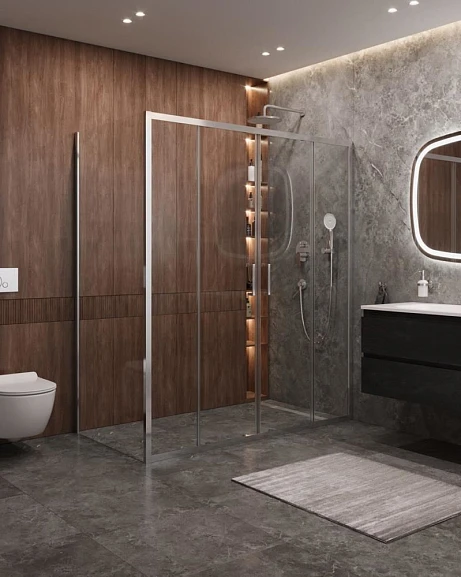 Душевой уголок Cezares Molveno MOLVENO-AH-2/1-180/80-C-Cr-IV 180*80*195 без поддона