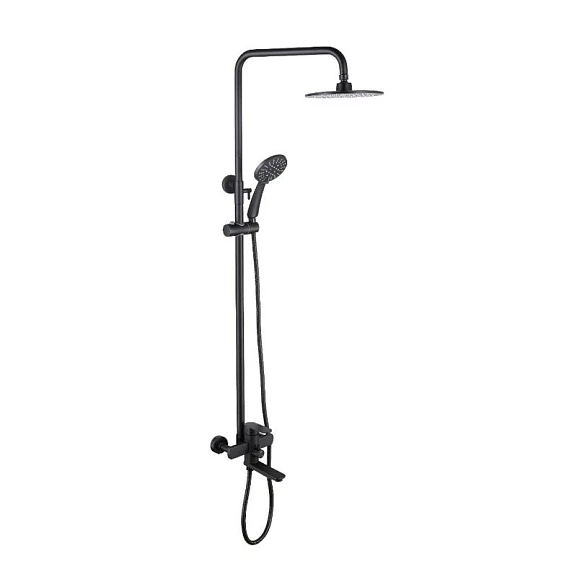 Душевая стойка Olive’s Estena 29292ENB с изливом черная матовая