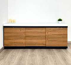 Фронтальная панель Alavann Alt Black 170 раздвижная (купе) дуб Фронтальная панель Alavann Alt Black 170 раздвижная (купе) дуб