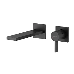 Смеситель Sancos Linn SC9021MB для раковины скрытый монтаж черный матовый Смеситель Sancos Linn SC9021MB для раковины скрытый монтаж черный матовый