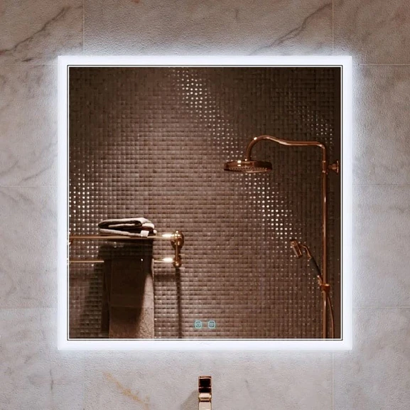 Зеркало Alavann Emma 100 с подсветкой и функцией антизапотевания