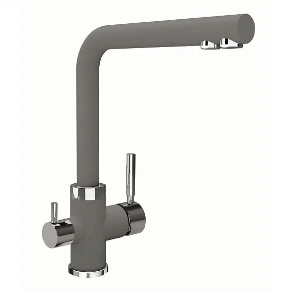 Смеситель Uperwood UPD-Q-03-03 для кухни с функцией подключения фильтра серый
