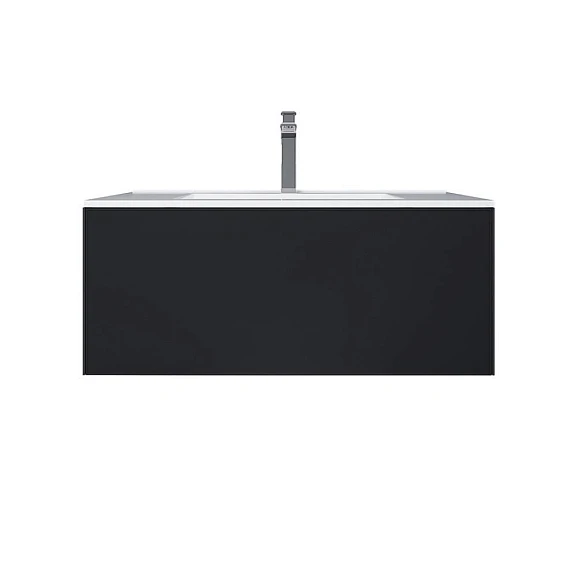Тумба под раковину Uperwood Parma Premium 85 черная, подвесная