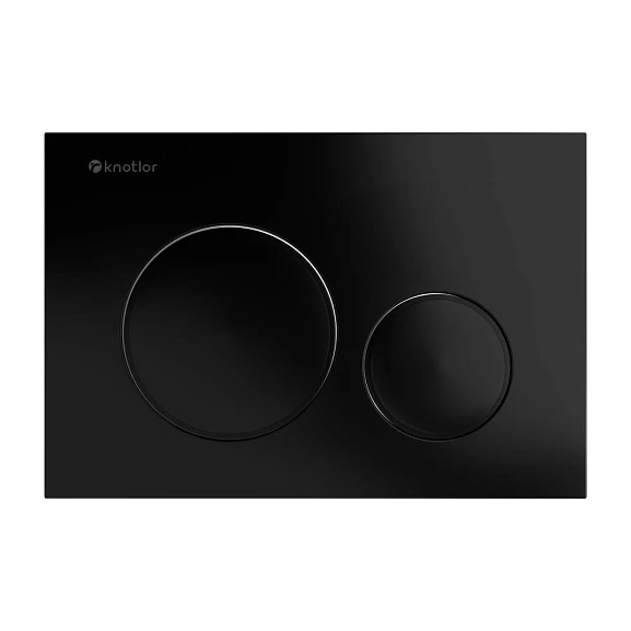 Клавиша смыва Knotlor Sphere Premium BIS104BL черная матовая