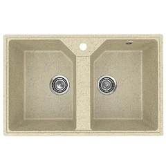 Кухонная мойка Uperwood ECON UPD-402 77х49 бежевая матовая Кухонная мойка Uperwood ECON UPD-402 77х49 бежевая матовая