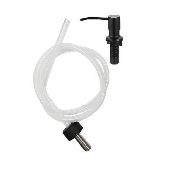 Дозатор Splenka S710.02.06 встраиваемый для кухонной мойки с удлинительной трубкой черный матовый