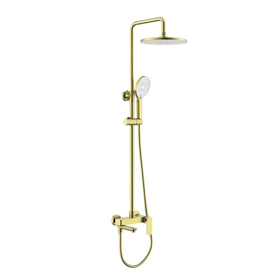 Душевая стойка Raglo R03.24.03 с изливом золотой сатин