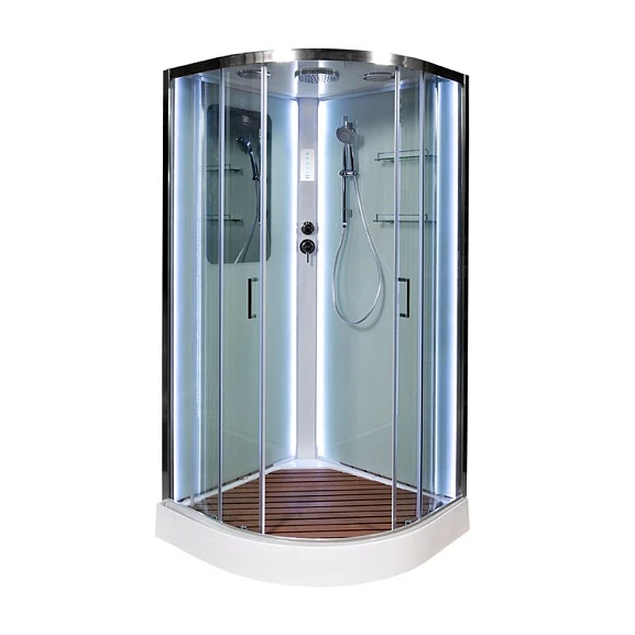 Душевая кабина AvaCan A01 100х100х220 с LED-подсветкой