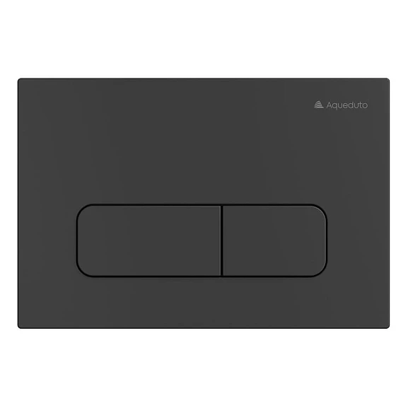 Клавиша смыва Aqueduto Forma FOR0140 черная матовая