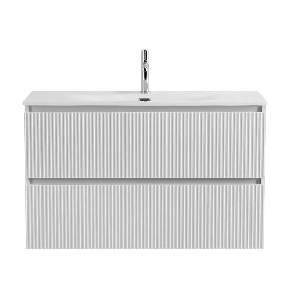 Тумба под раковину BelBagno Uno 100 Bianco Opaco с двумя ящиками