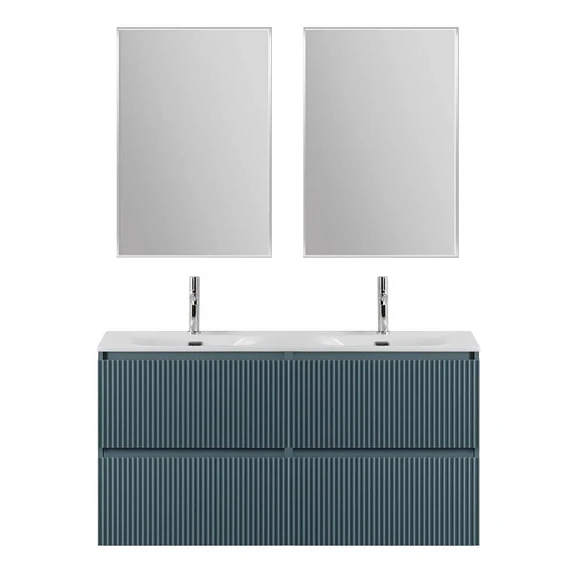 Комплект мебели BelBagno Uno 120 голубой матовый с четырьмя ящиками