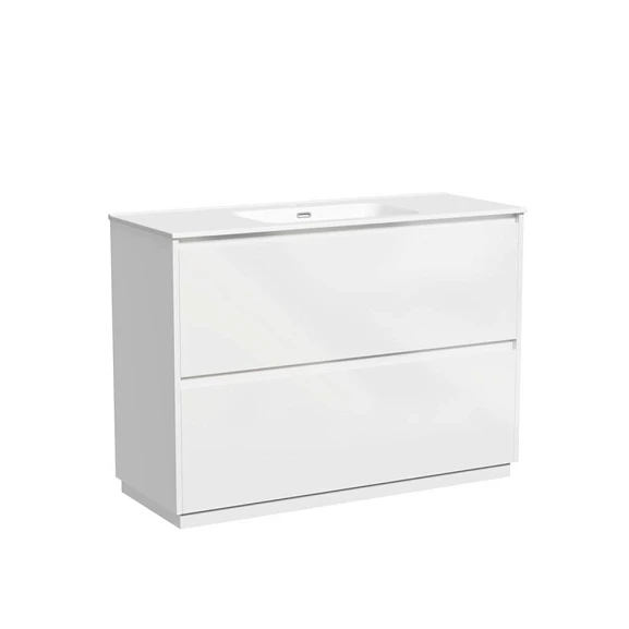 Тумба под раковину Sancos Libra 120 напольная белый глянец