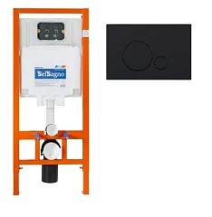 Система инсталляции BelBagno BB002-80 с черной кнопкой смыва Система инсталляции BelBagno BB002-80 с черной кнопкой смыва
