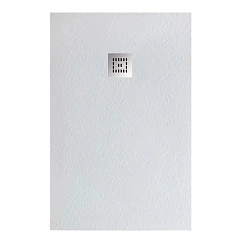 Душевой поддон BelBagno Uno 120*90*3,5 прямоугольный белый с сифоном и хромированной декоративной накладкой