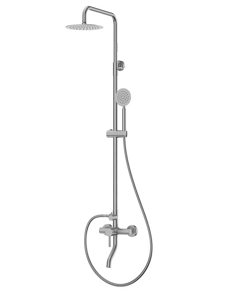 Душевая стойка Rush Melos SUS1101-40 с изливом сатин