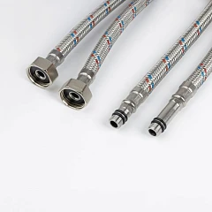 Гибкая подводка Iddis F1/2xM10S, F1/2xM10L 50 см, комплект 2 шт Гибкая подводка Iddis F1/2xM10S, F1/2xM10L 50 см, комплект 2 шт