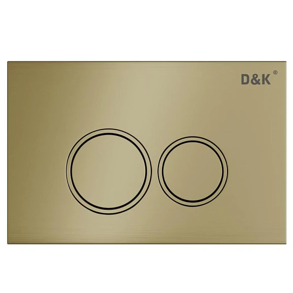 Клавиша смыва D&K Bayern DB1529007 матовое золото для системы инсталляции DI8050127
