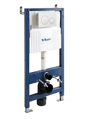 Система инсталляции для унитазов BelBagno BB-101-M-BC клавиша смыва BB-17C-BL белый глянец