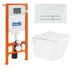 Комплект инсталляции 4 в 1 BelBagno (унитаз с сиденьем Due BB3103CHR/SC + система инсталляции BB002-80 с клавишей смыва BB018-GV-BIANCO) Комплект инсталляции 4 в 1 BelBagno (унитаз с сиденьем Due BB3103CHR/SC + система инсталляции BB002-80 с клавишей смыва BB018-GV-BIANCO)