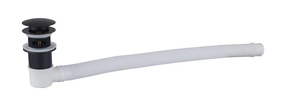 Слив-перелив для ванны BelBagno BB39-OVF-NERO черный матовый без гидрозатвора