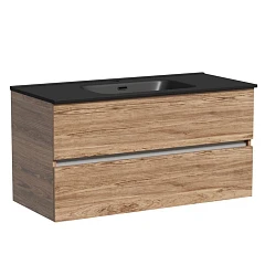 Тумба с раковиной Sancos Urban 100 дуб чарльстон (раковина Element CN7003MB черная матовая) Тумба с раковиной Sancos Urban 100 дуб чарльстон (раковина Element CN7003MB черная матовая)