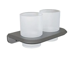 Двойной стакан Knotlor Space SC1032GM вороненая сталь