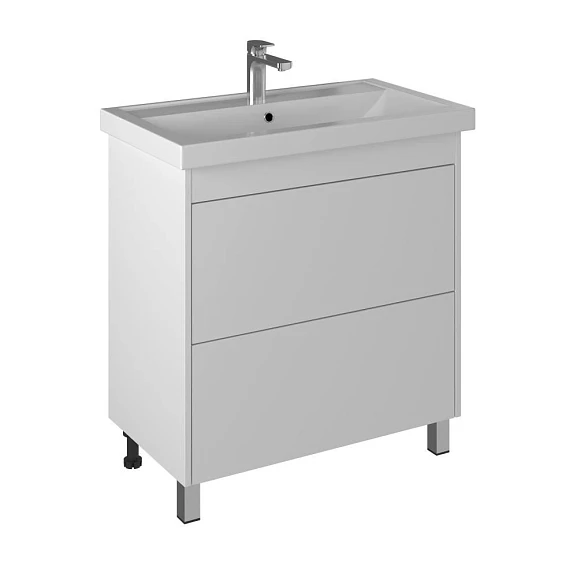 Тумба под раковину Briz Риччи 80 белый глянец