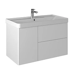 Тумба с раковиной Briz Сенсе 90 белый глянец