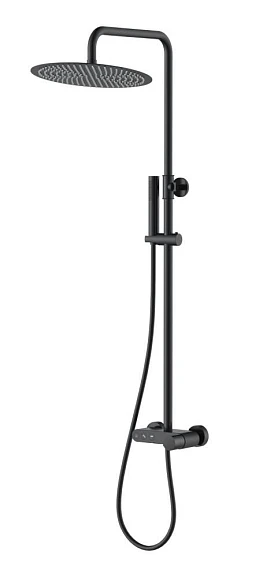 Душевая стойка Boheme Stick 128-BB.2 с изливом черная матовая, ручка Touch