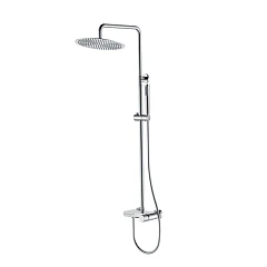 Душевая стойка Boheme Stick 128-CRCR.4 с изливом хром, ручка Spirale