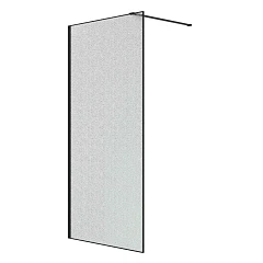 Душевая перегородка Niagara Nova Walk-in NG-781-12BLACK 120х200 L/R эффект битого стекла