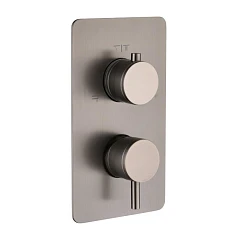 Смеситель Boheme Cell 135-3-GM для ванны и душа скрытый монтаж на 3 потребителя графит