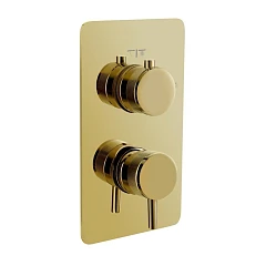 Смеситель Boheme Cell 135-2-G для ванны и душа скрытый монтаж на 2 потребителя золото